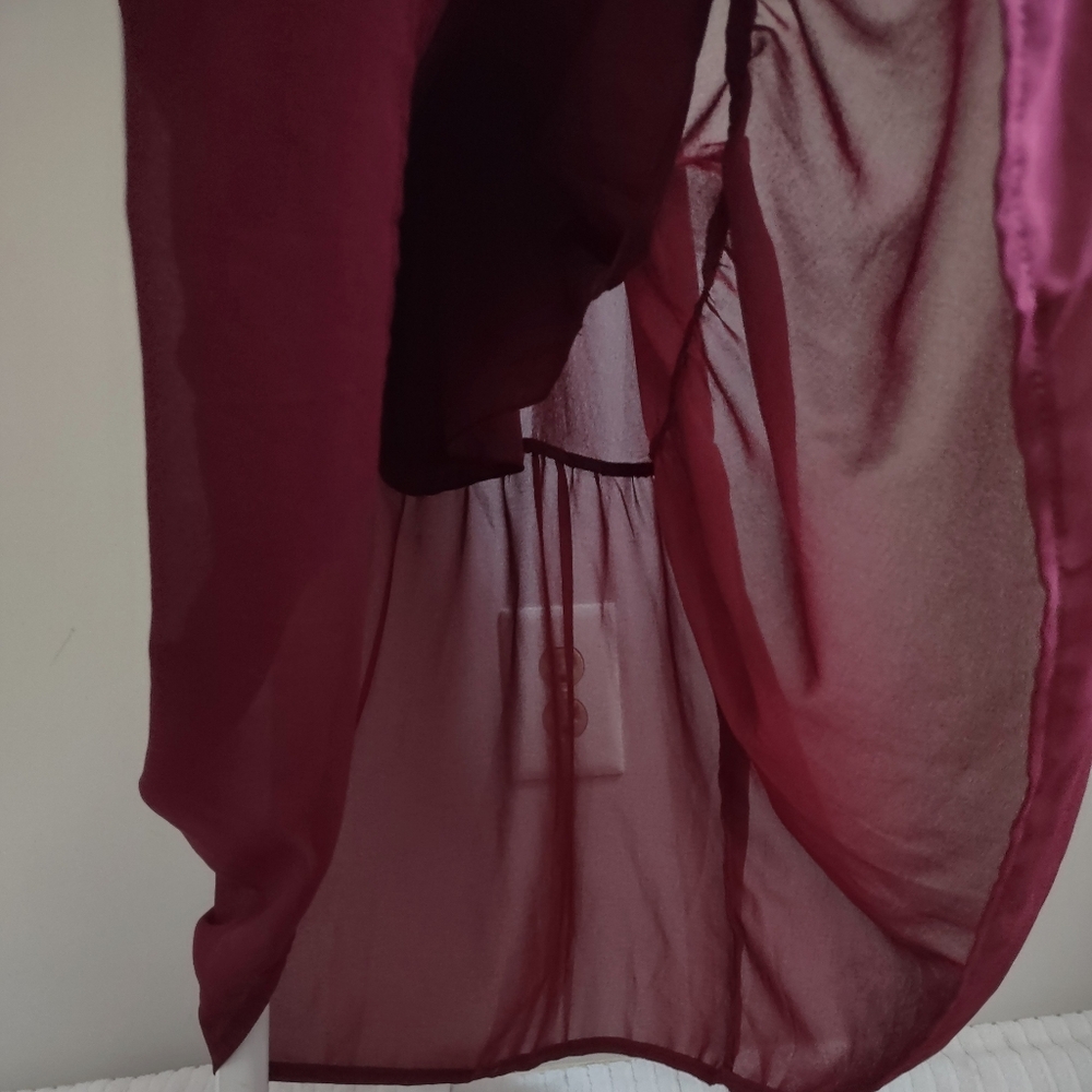 NWT Pretty Garden Hi Lo Tiered Maxi Dress /Medium - Picture 7 of 10